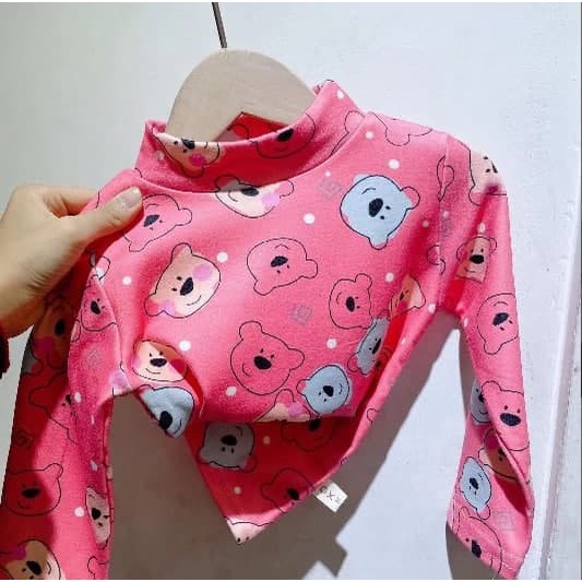 Promo !! Atasan anak perempuan / kaos panjang anak / Atasan group of bears ukuran 1-3 tahun