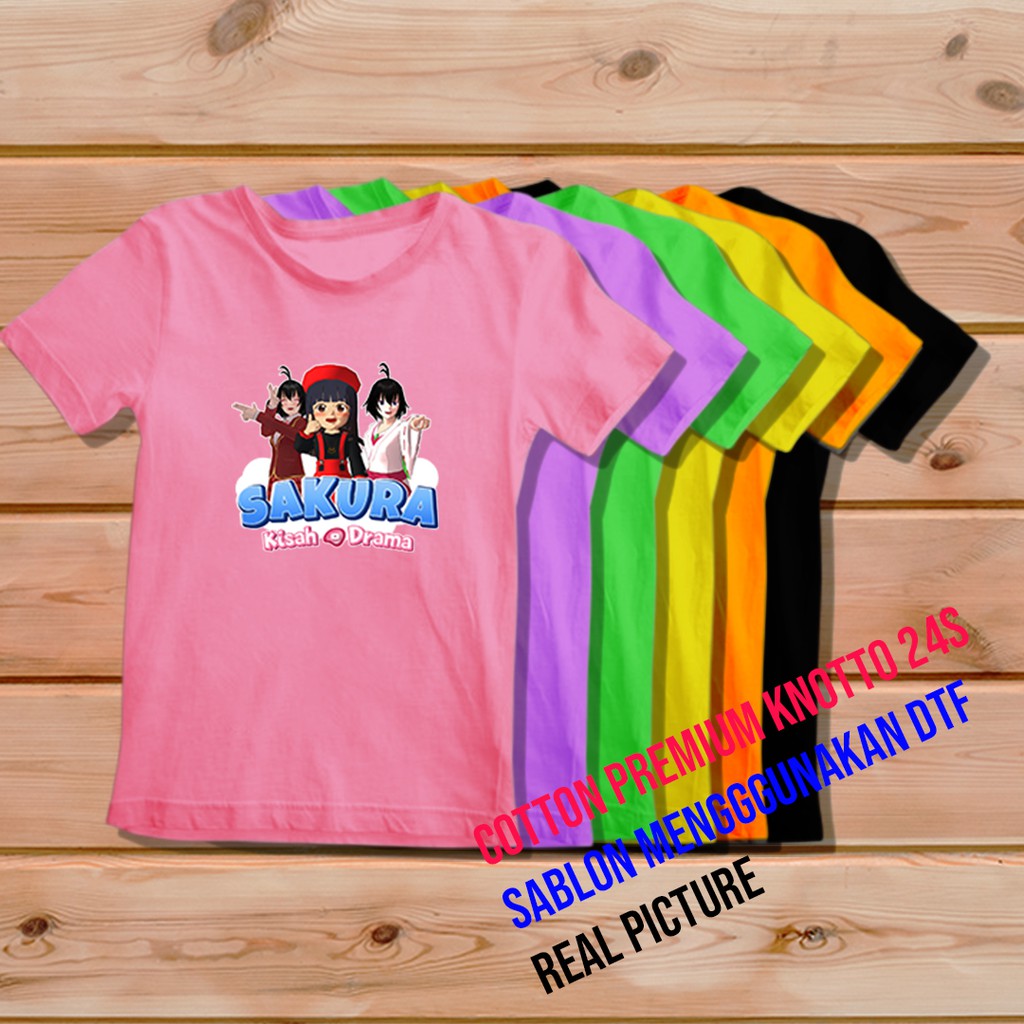 Kaos Anak Perempuan Sakura School Simulator