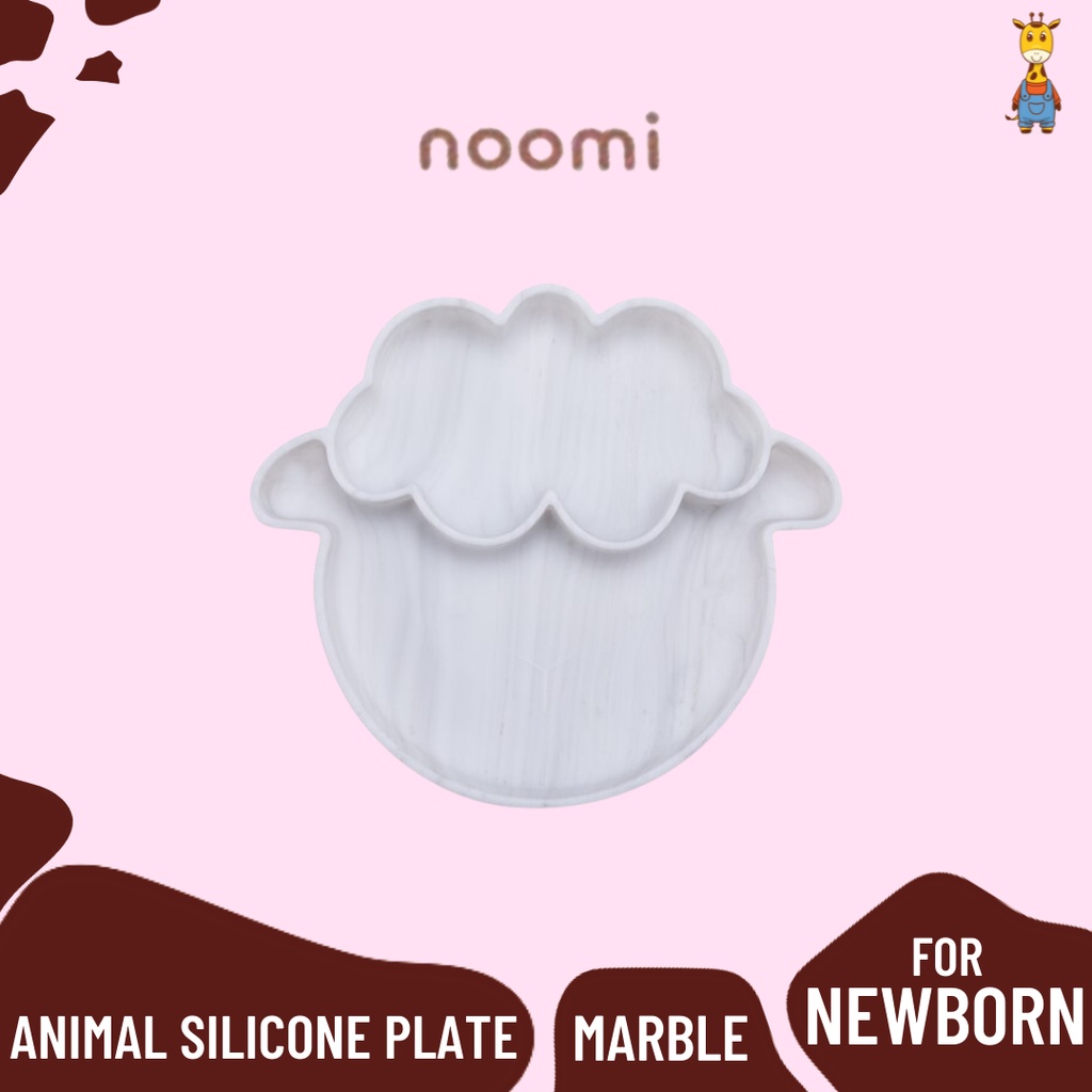 Noomi Animal Silicone Plate - Piring Makan Bayi