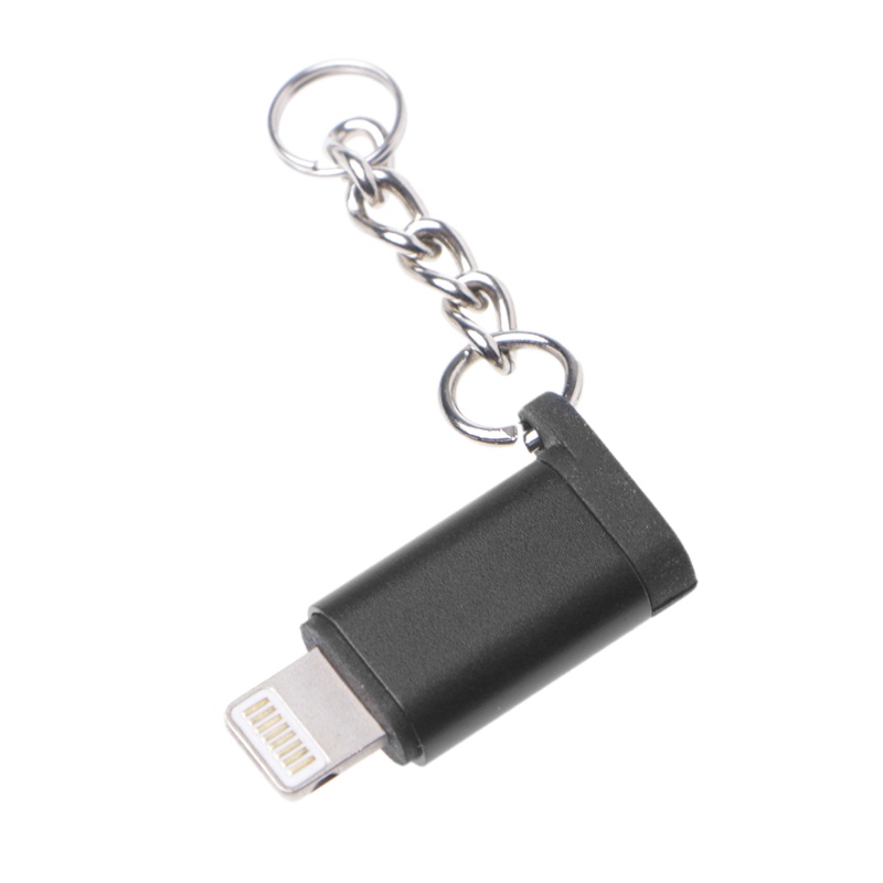 VIVI   Micro USB Female To Lightning Male Converter Adapter Key Chain For iPhone iPad