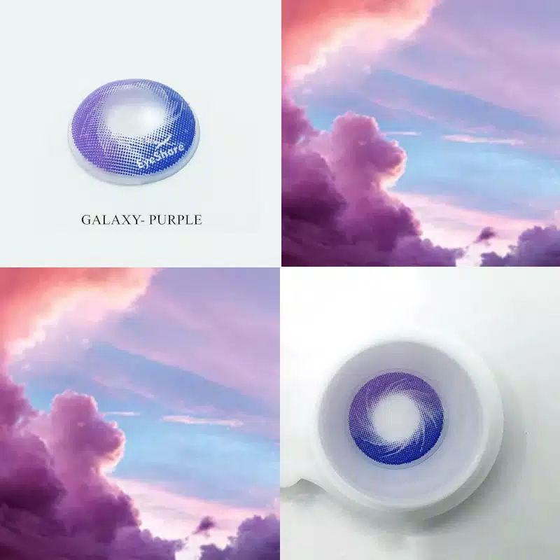 Softlens galaxy ungu softlens cosplay eula ganyu keqing