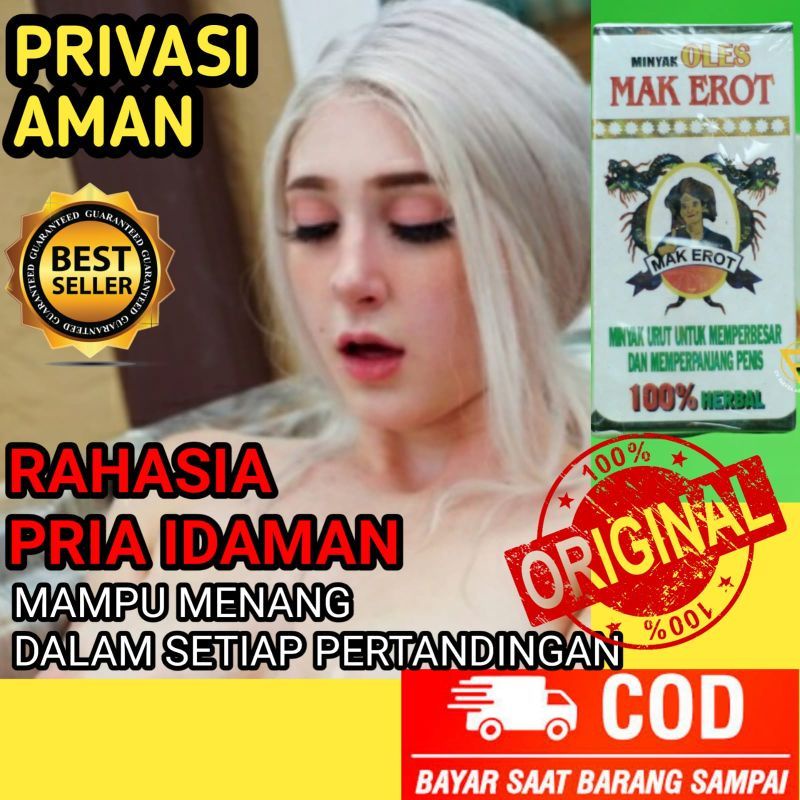 Mak Erot Minyak Oles Pembesar Pennis Alat Kelamin Pria Permanen Original | Obat Pemanjang Kontol Ori