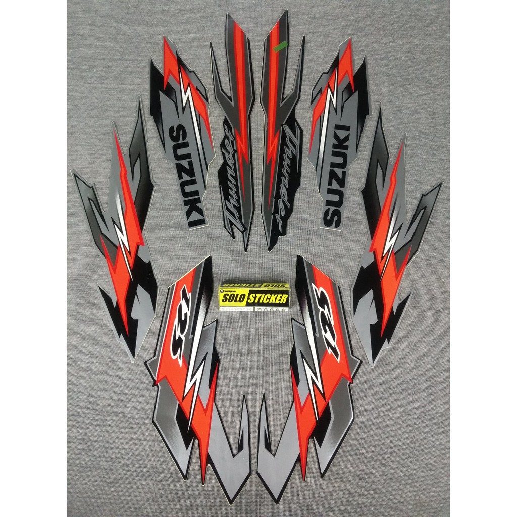 Bisa Cod Striping Sticker Motor Suzuki Thunder 125 2008 2009 Bisa Cod Striping Sticker Motor Suzuki Thunder 125 2008 2009