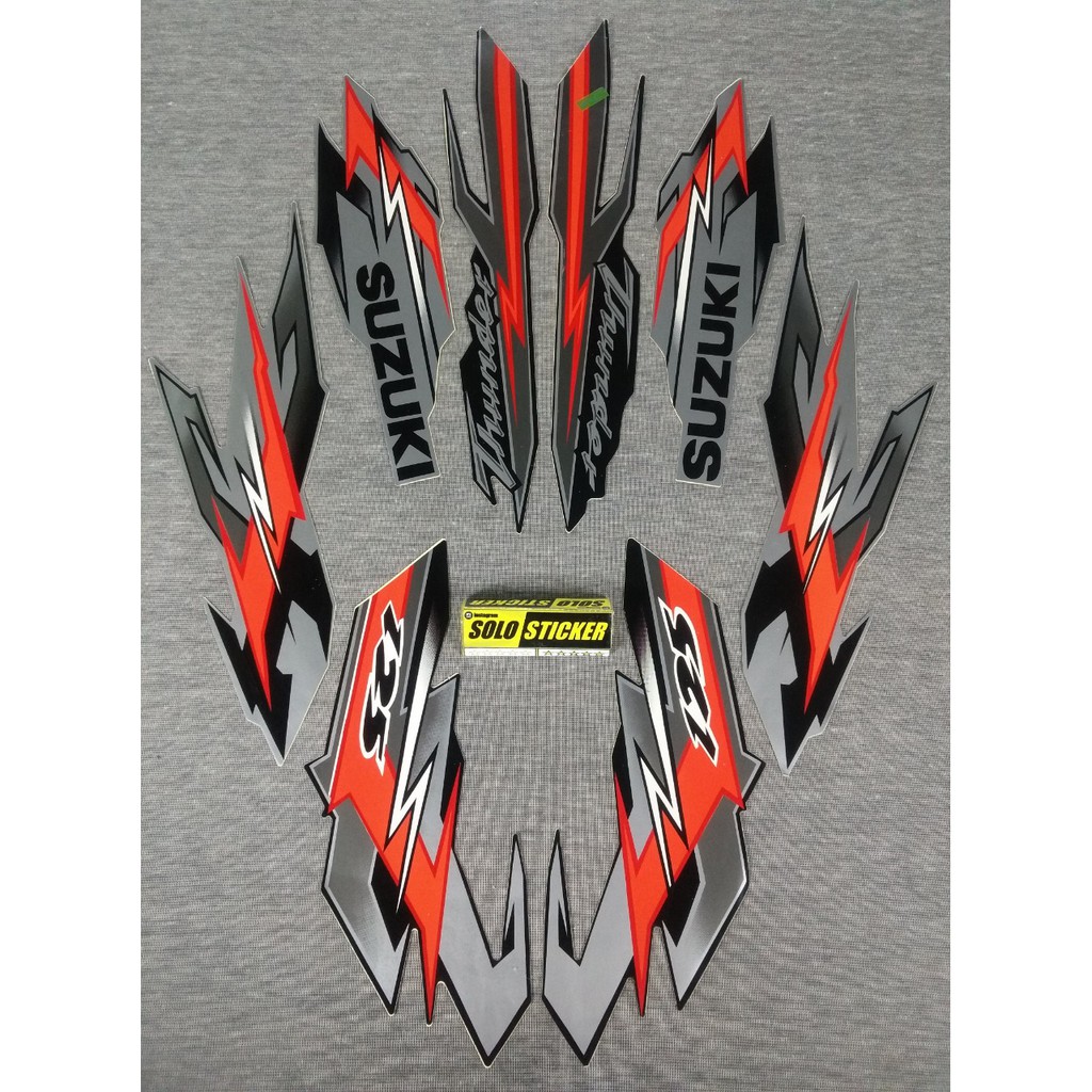 Bisa Cod Striping Sticker Motor Suzuki Thunder 125 2008 2009