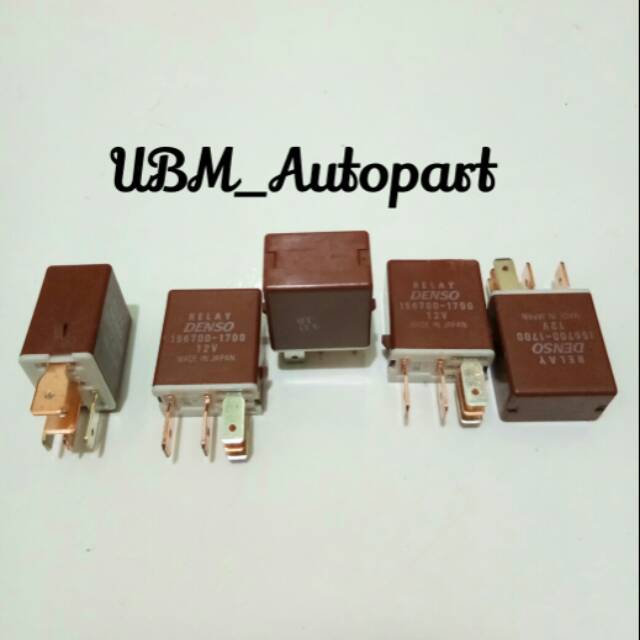 Relay Denso Ori Kaki 5 Coklat