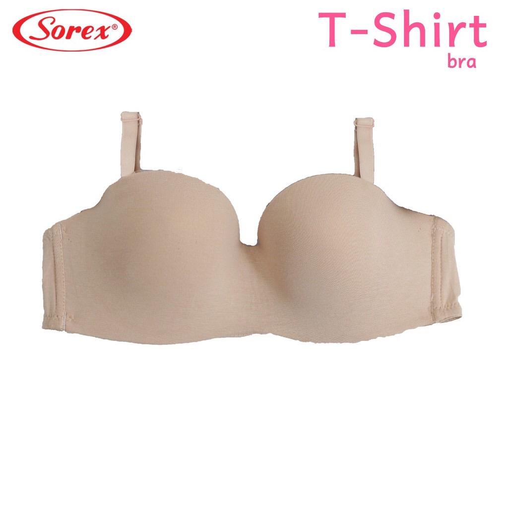 BH BRA 34153 SOREX BAHAN KATUN ADA KAWAT BUSA TIPIS SETENGAH CUP BH ROBOT MODEL BAHAN SEAMLES 34-38