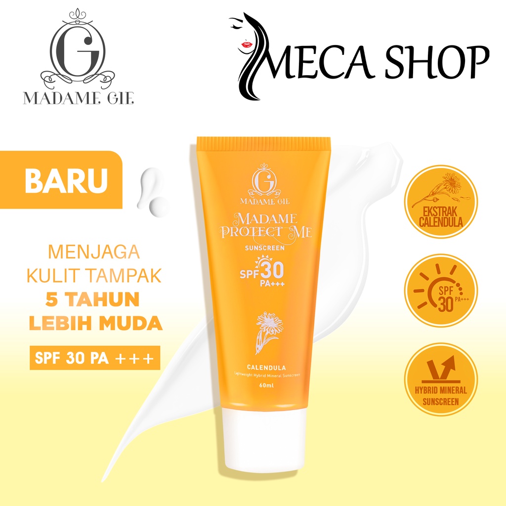 Madame Gie Protect Me Sunscreen SPF 30 PA +++ With Calendula | Tinted Sunscreen SPF 50 PA ++++- Skincare Sunblock