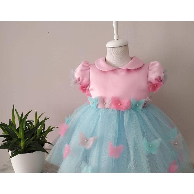 gaun butterflay dress bayi neychan new model