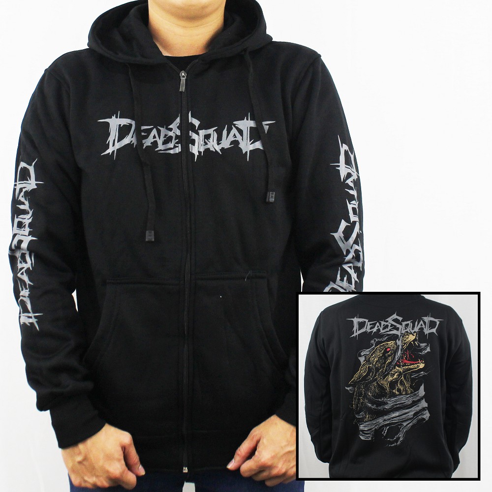 JAKET HOODIE MUSIK DEADSQUAD M L XL XXL 03 - JAKET DEADSQUAD METAL - JAKET UNDERGROUND DEADSQUAD