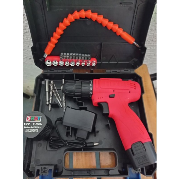 Bor Cas HDT 12V 10MM Cordless Drill HDT 2 Baterai