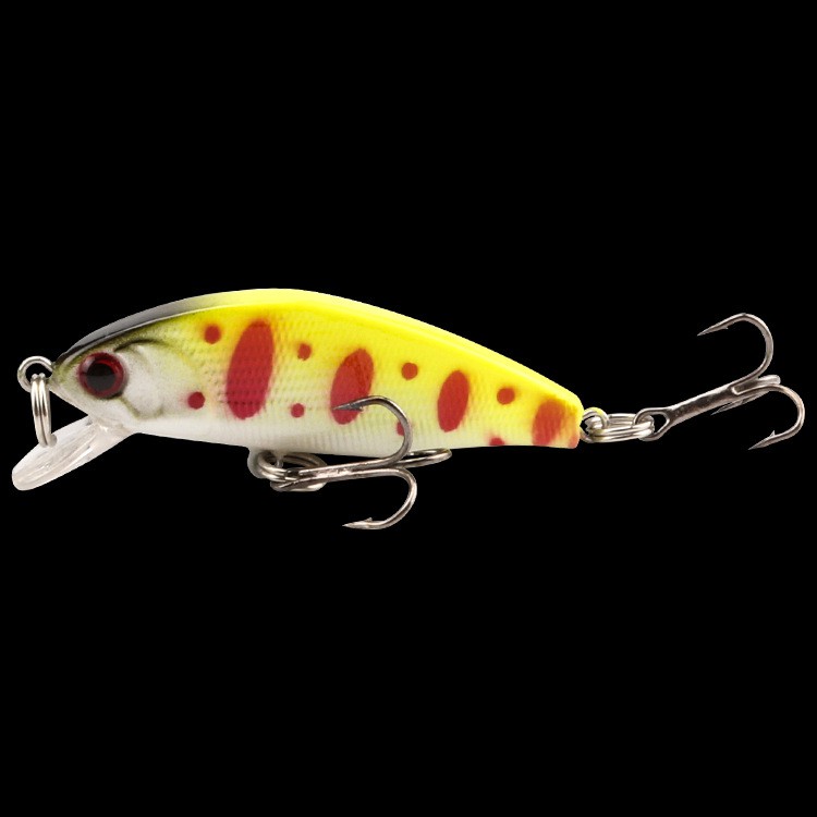 SYFishing 1Pcs New Sinking Minnow Umpan Pancing 45mm 3g Fishing Bait 3D Eyes Swimbait Fishing Lure Ikan Kail Bass Wobbler Tackle