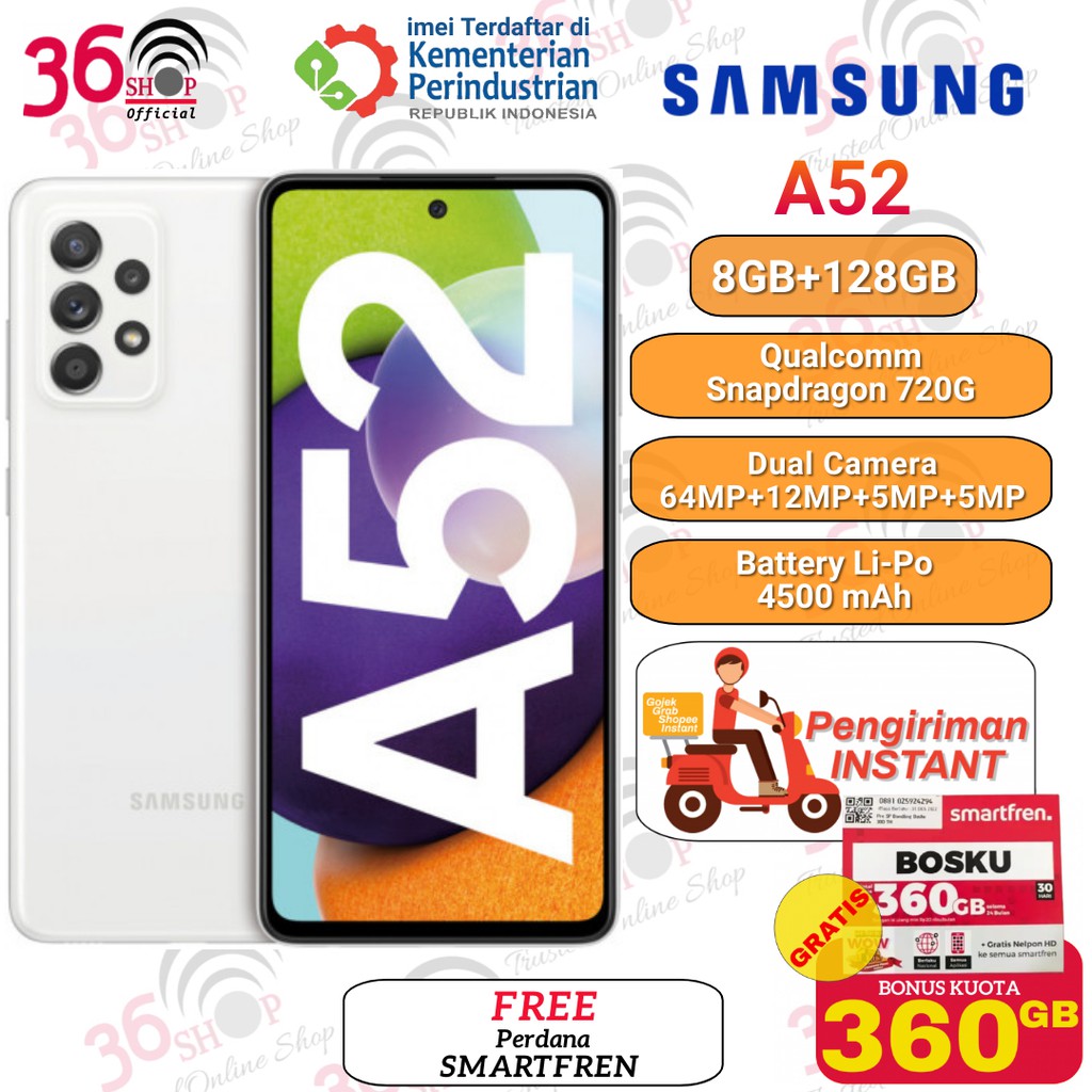 Samsung Galaxy A52 + A51 8GB+128GB/8+256GB Garansi Resmi SEIN