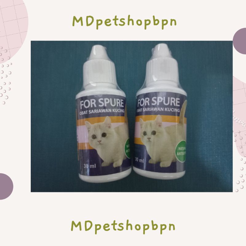 FOR SPURE 30 ML OBAT SARIAWAN KUCING KITTEN BAU MULUT NATURAL ANTISEPTIK