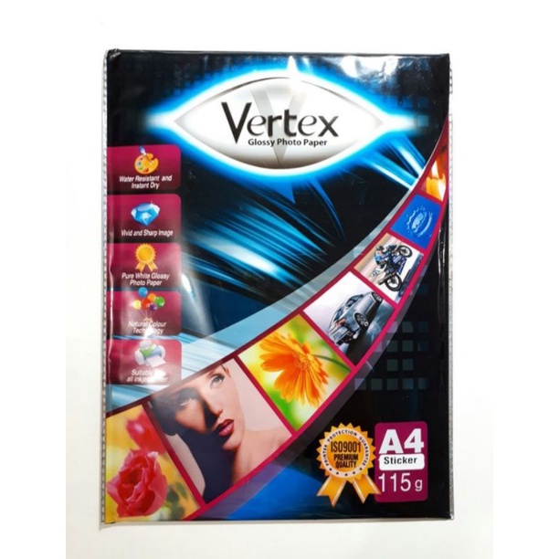 

Vertex Glossy Photo Paper Sticker 115 g (isi 20)