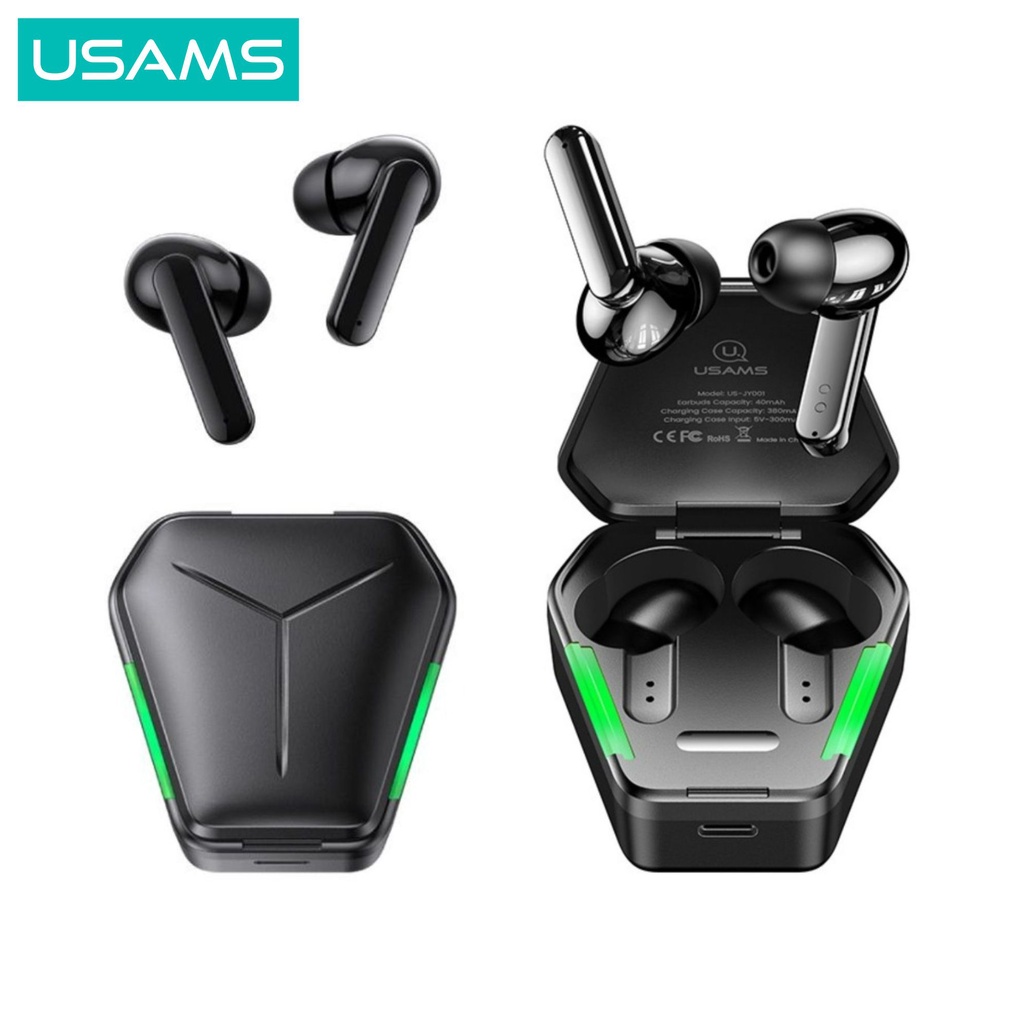 USAMS JY01 TWS Gaming Earbuds Bluetooth BT5.0 Low Latency 60ms