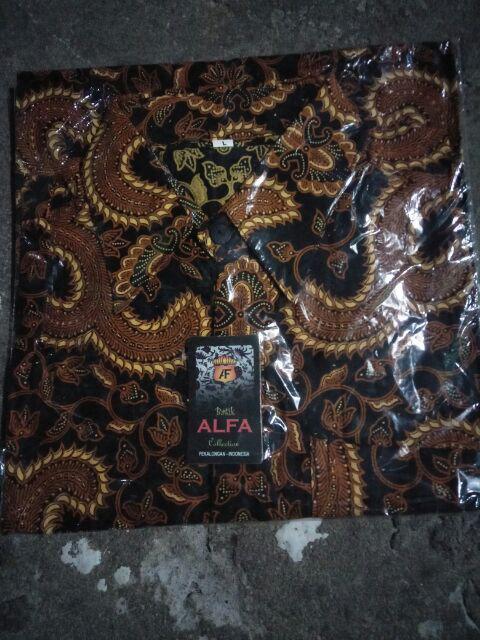 Bswart Batik Hrb026 Kenongo Hem Pendek Padi Pekalongan M L Xl Batik Pria Murah Modern Grosir