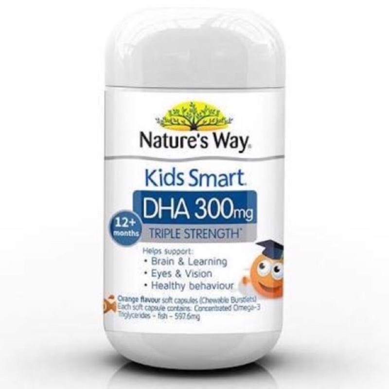 Nature’s Way Kids Smart DHA 300mg triple strength fish oil