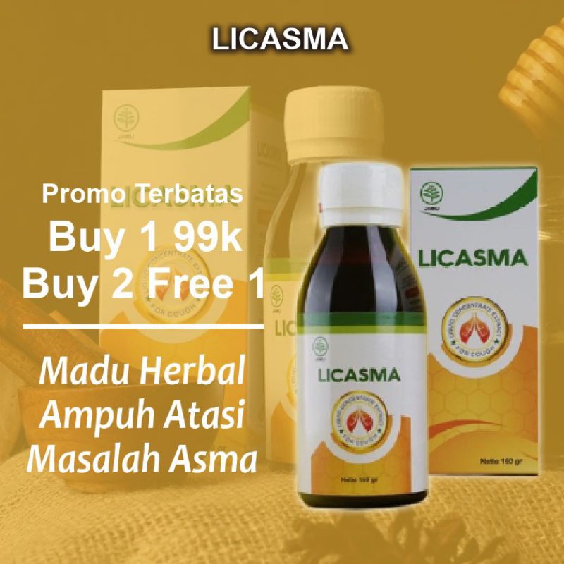 LICASMA MENGATASI ASMA DAN SESAK NAFAS - MADU LICASMA HERBAL ALAMI