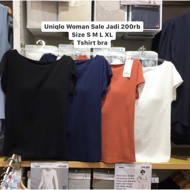 Ready Uniqlo Sale T-shirt Bra (Orange, size S)