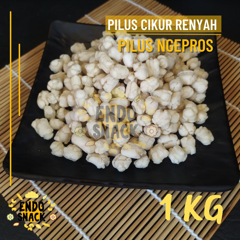 1 Kg PILUS CIKUR RENYAH tidak Keras, Empuk, Ngepros Rasa CIkur Topping Baso Aci, Cuanki