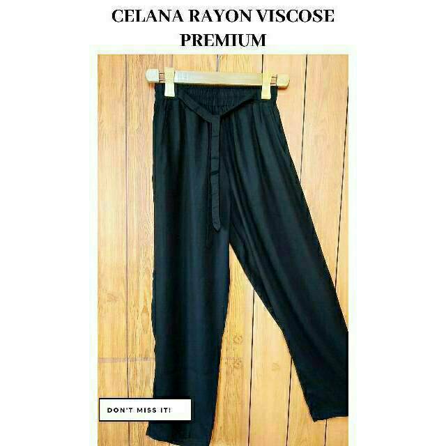 CELANA PANJANG WANITA RAYON POLOS VISCOSE PREMIUM ORI CELANA PANJANG WANITA RAYON POLOS VISCOSE PREMIUM ORI