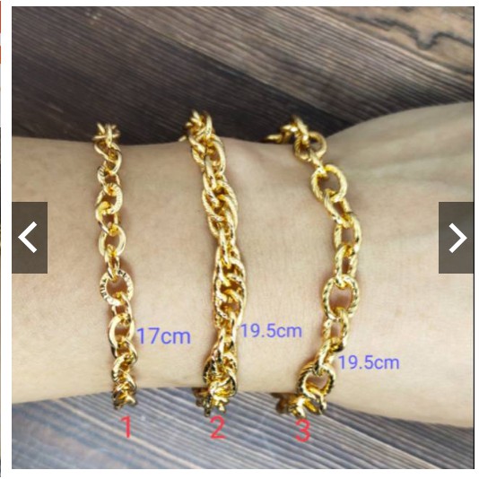 JJ FASHION Gelang Rantai Model Ring Ring Fashion Gold
