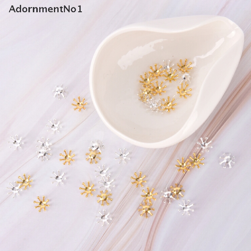 (AdornmentNo1) 20pcs Konektor Manik-Manik Bentuk Bunga Filigree 10mm Untuk Perhiasan