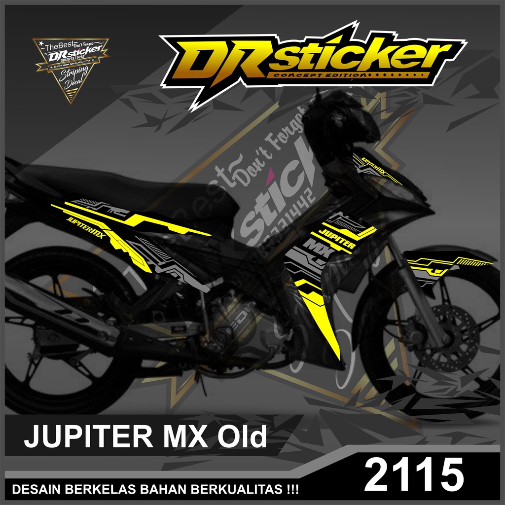 2115 Sticker Striping Semi Full Jupiter Mx Old Desain Grafis Striping Variasi List