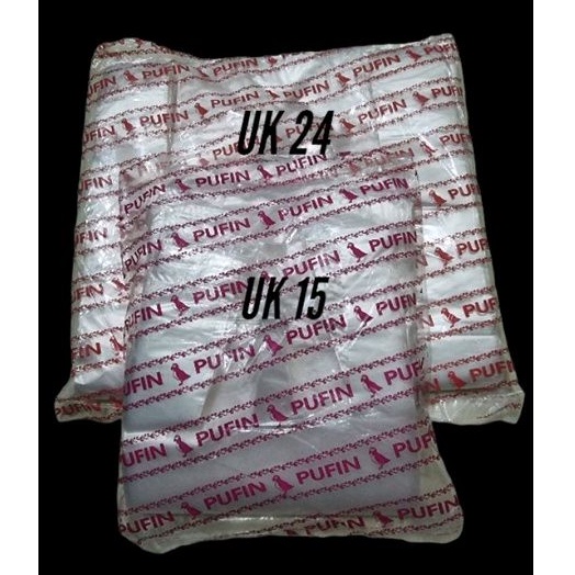 Kantong Plastik Hd Bening Transparan / Kantong Kresek Bening Pufin Pink uk 15 24