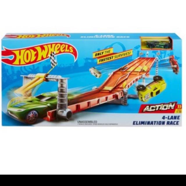 Hot Wheels 4 Lane Elimination Race TrackSet