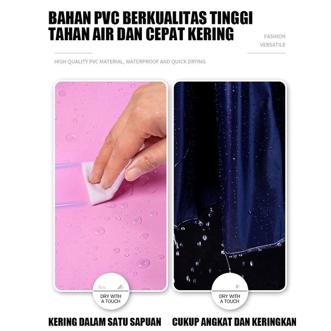 ZACRO Jas hujan wanita / mantel hujan  Bahan Super Tebal