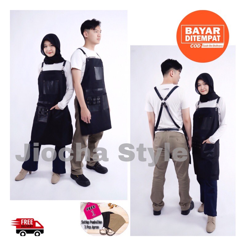 APRON/CELEMEK barista babershop STYLE serbaguna KUALITAS PREMIUM [ COD ]