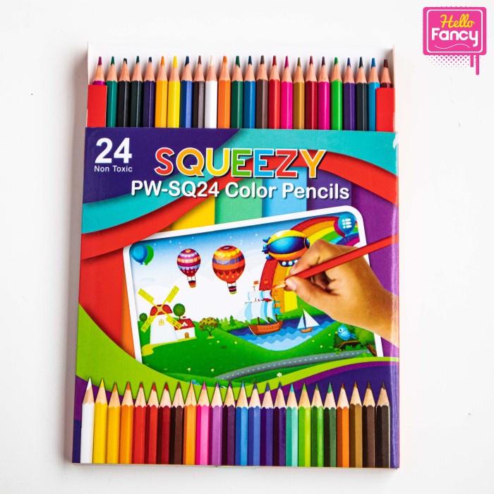 

WARNAPENSIL- PENSIL WARNA / PENSIL WARNA 24 WARNA / COLOUR PENCIL PW-SQ24 -PENSIL WARNA