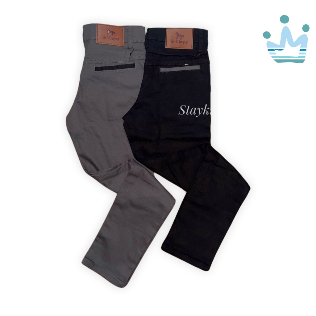 Zhavin celana panjang distro anak usia 1-12 tahun bahan Twill stretch