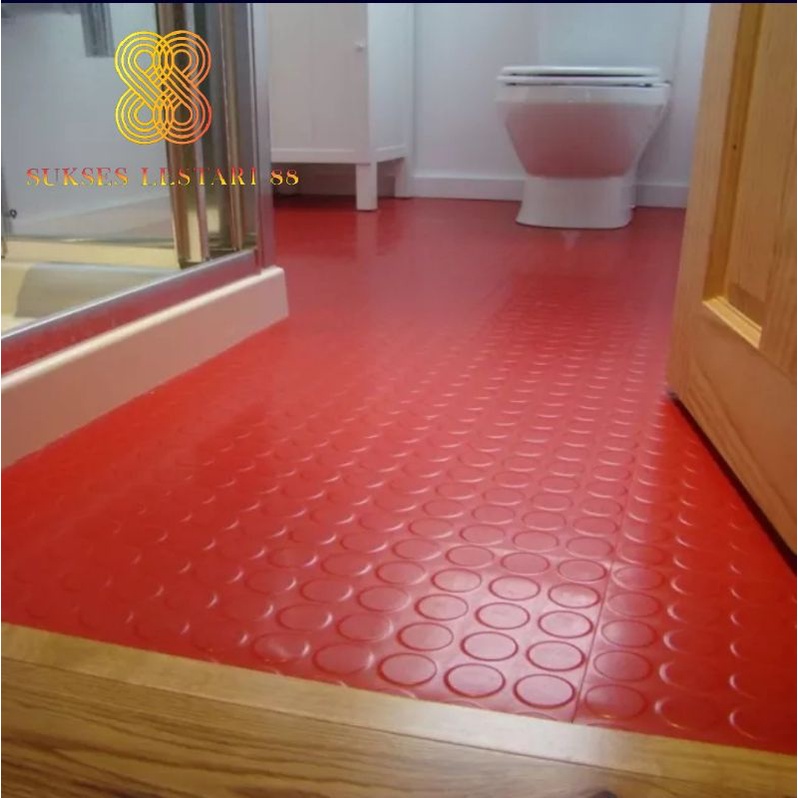 Karpet Anti Slip PVC Coin Mat Multiguna Alas Lantai Koin Meteran