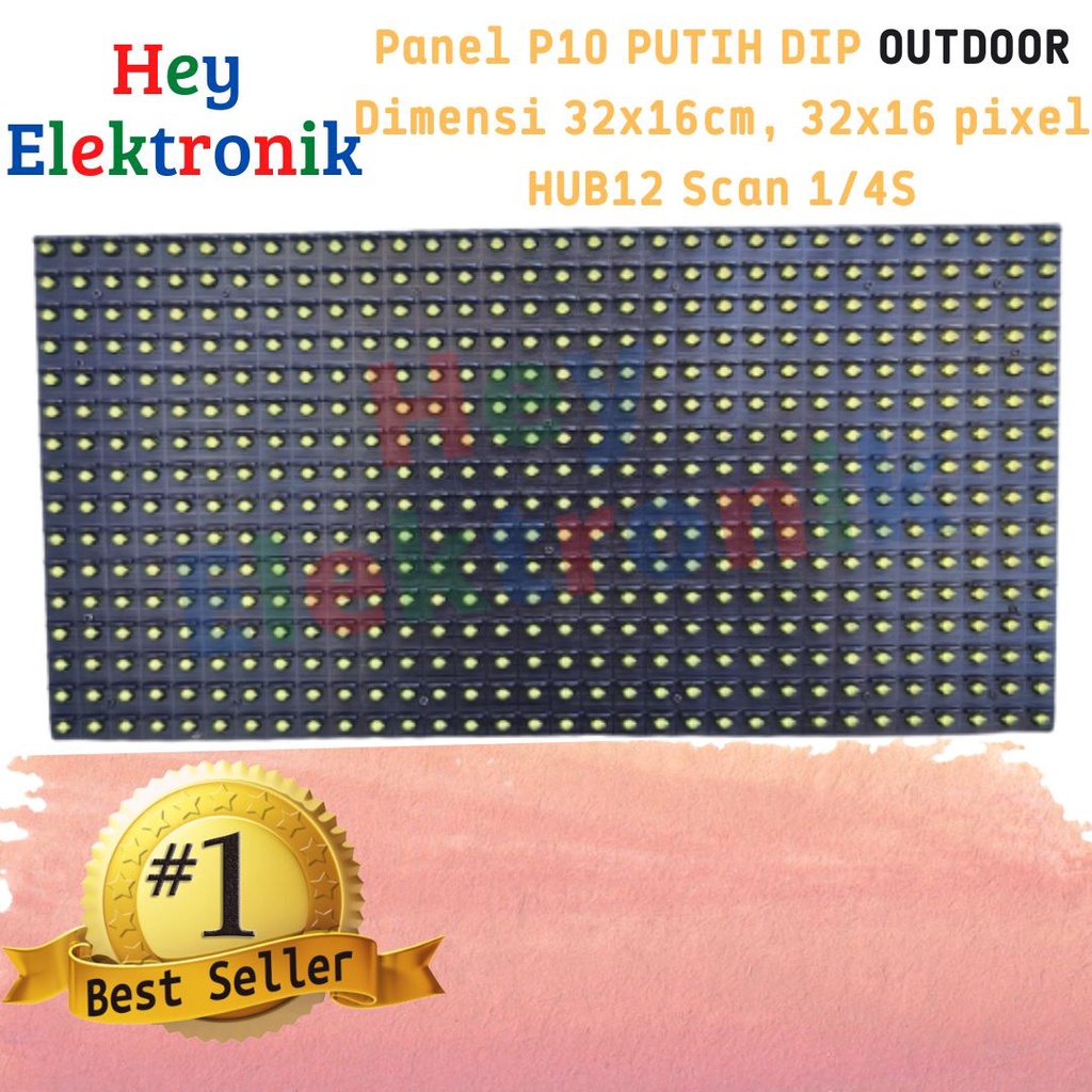 Panel Module Model LED P10 Kuning Yellow DIP Outdoor Running Text