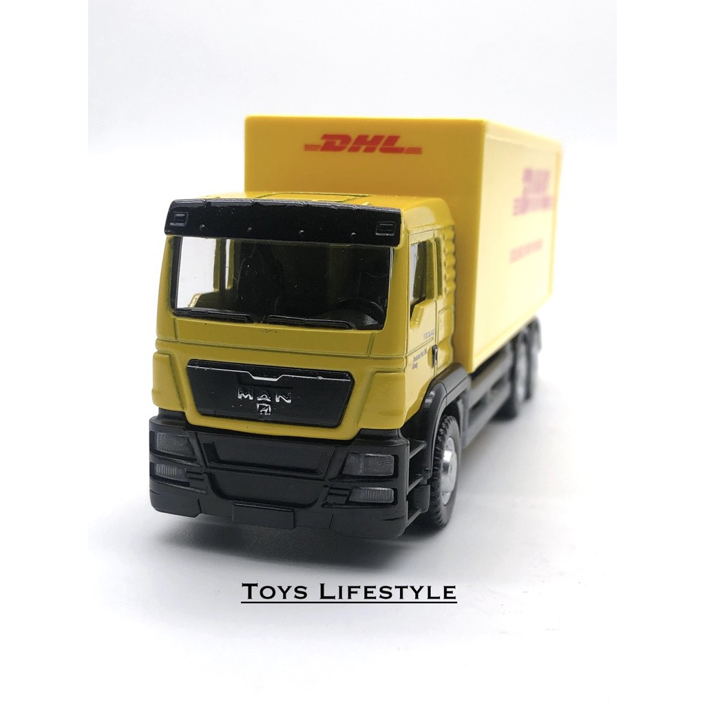 RMZ Diecast - MAN DHL Container Truck Skala 1:64