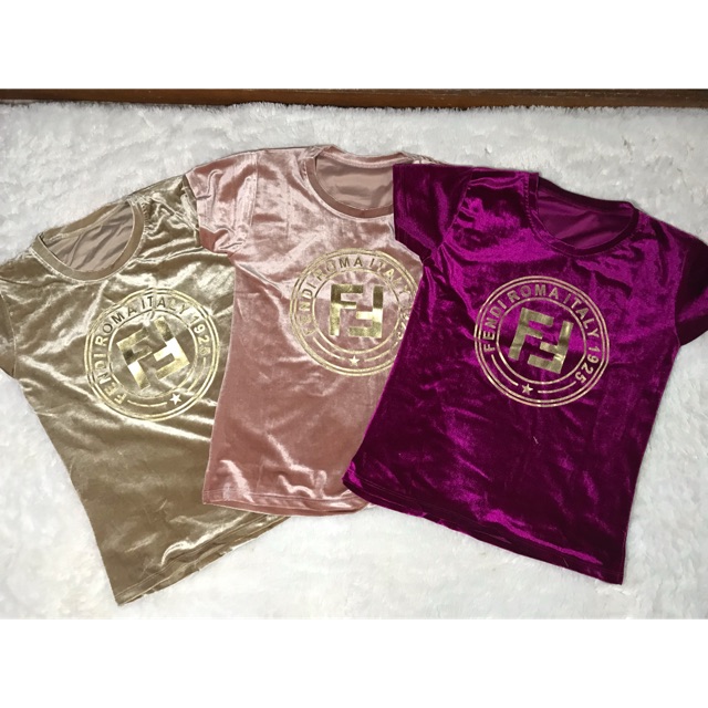 Kaos bludru Fendi roma