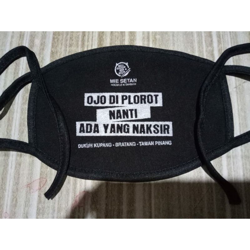 masker kain 2ply bahan halus