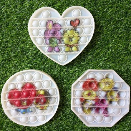 New Fidget Push Pop Its Mainan Anak Toys Bubble Kids Mainan Popit Murah Rainbow Pop it PASTEL-POP IT BTS RANDOM