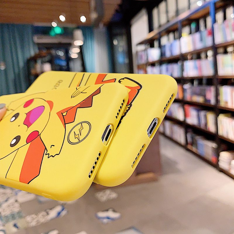 Pikachu Soft Case Apple iPhone 6 6S 7 8 + Plus SE 2020 11 12 Pro Max X XR XS Max Casing SAMSUNG Note 9 10 Plus A51 A71