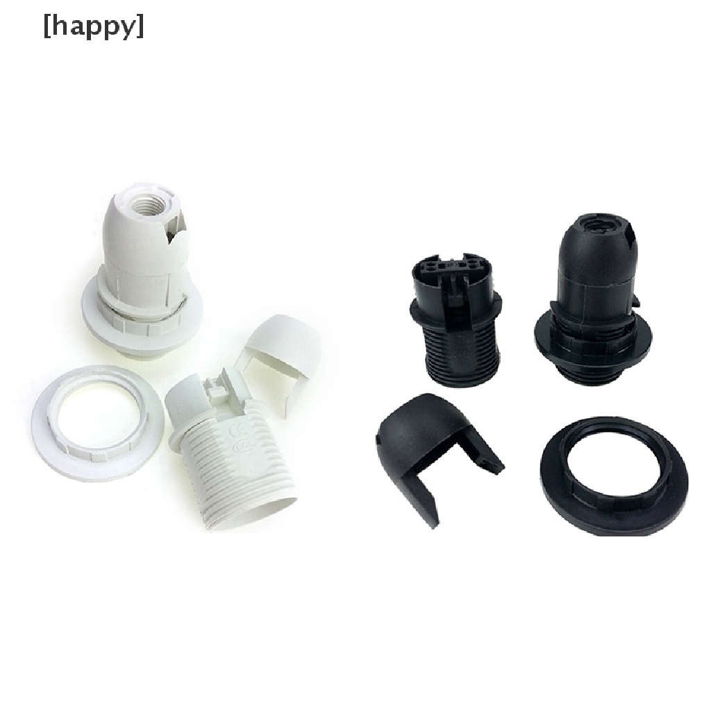 Ha Socket Holder Lampu Bohlam Screw Ses E14 Bahan Plastik Warna Putih