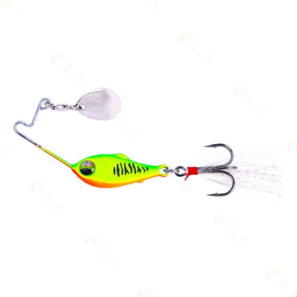 SOLIGHTER 15g/20g VIB Lure Spinner Tackle Wobblers Crankbaits Metal Fishing Bait Bass Spoon Metal Vibration Rotate Sinking Sequin Treble Hook