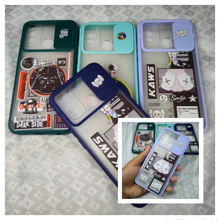 HARD CASE MY CHOICE SLIDE PROTECT CAMERA KARAKTER FOR VIVO Y91 Y95 Y20 Y12S