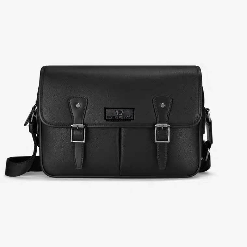 Hzwz Tas Slempang Kulit Pria Morgan AK 75 - Tas Slempang Bisnis Berkapasitas Besar Import Korea