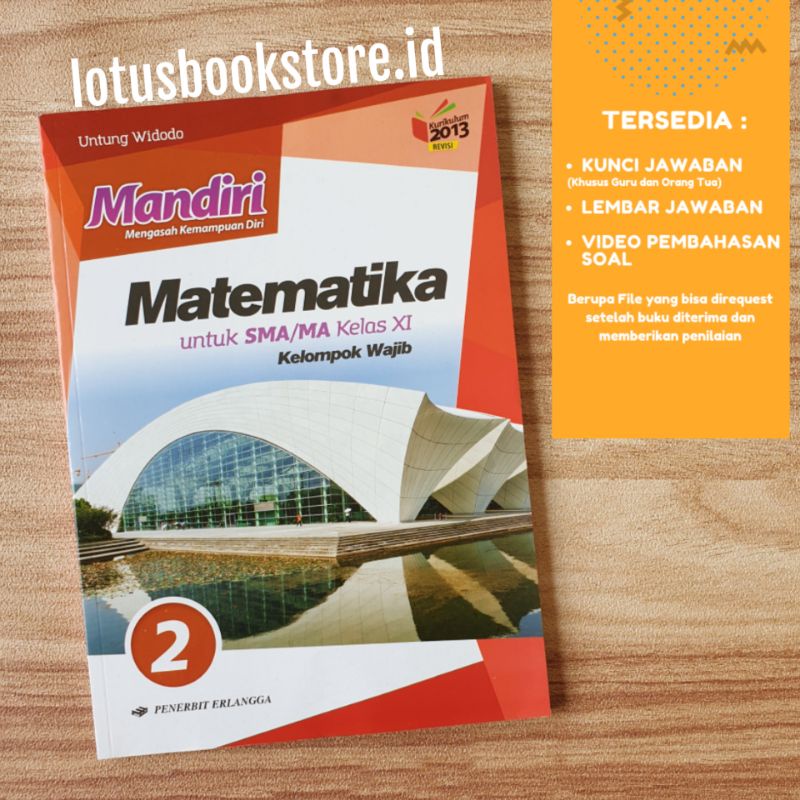 Jual Mandiri Matematika Sma Kelas 11 Buku Erlangga Kelompok Wajib Kurikulum 2013 Revisi Original Indonesia Shopee Indonesia