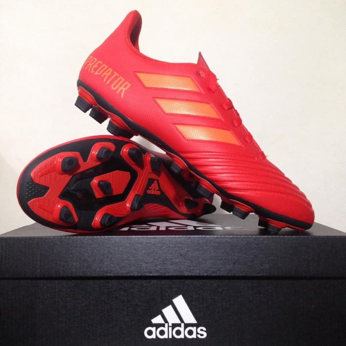 Sepatu Bola Adidas Predator 19.4 FXG Active Red D97970 Original BNIB