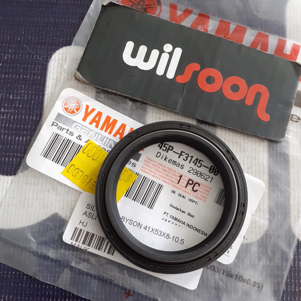 Oil Seal Shock Depan/Seal Shockbreaker Depan Yamaha Byson Original Yamaha Genuine Part 45P 41X53X8-1