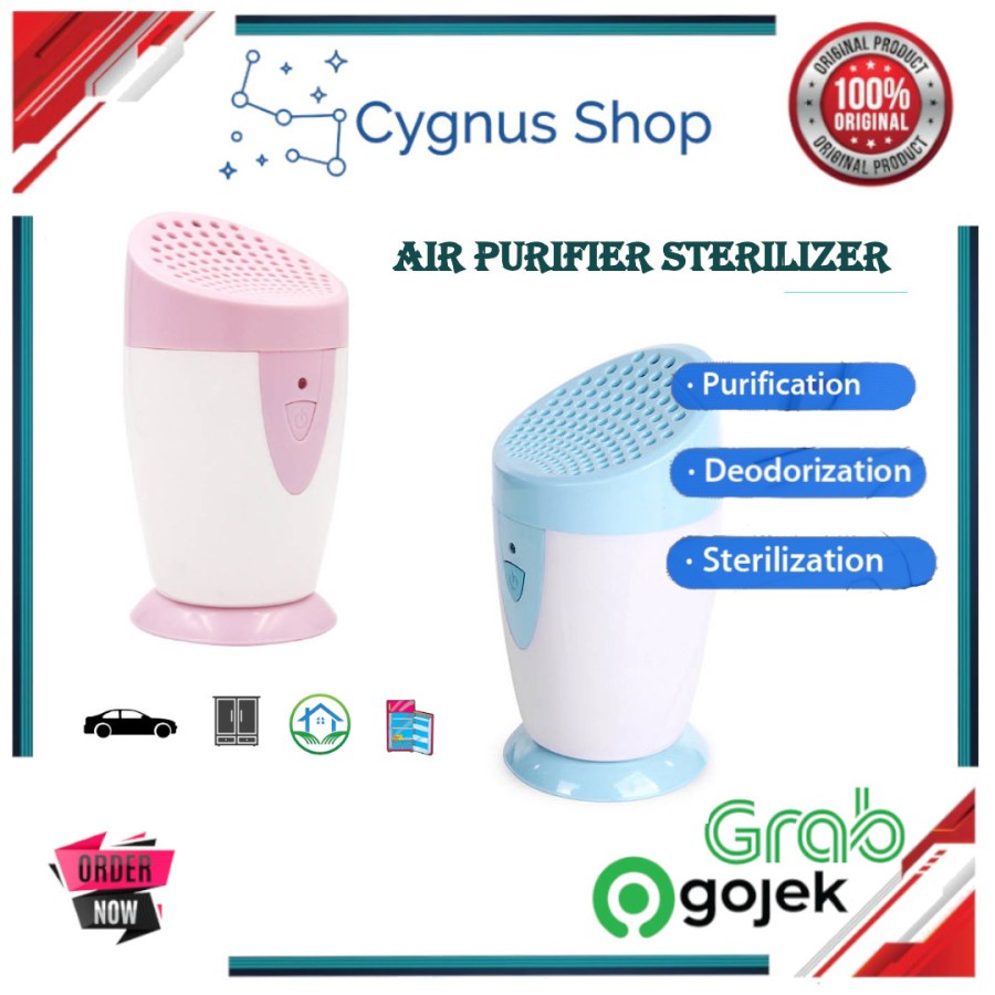 IONKINI JO-6706 Air Purifier Sterilizer Penghilang Bau Rumah Kulkas Mobil Lemari Pakain Dan Toilet Kamar Kecil