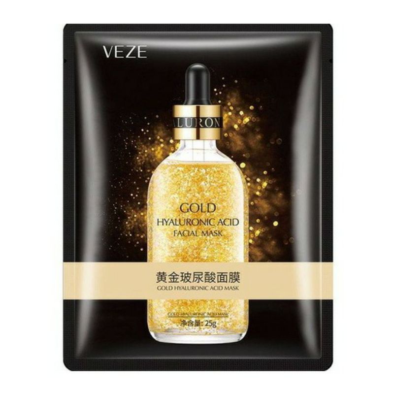 VEZE 24K Gold Mask sheet MASKER WAJAH 24K gold